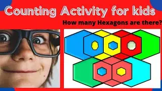 Visual Reasoning | Counting Activity for Kids | How Many Hexagons are there  | NTSE-MAT Question