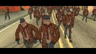 Встретил опасных бомжиков в GTA SAMP