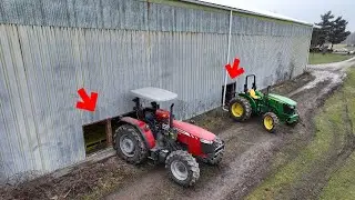 We cut GIANT holes in the Barn Wall. Why?