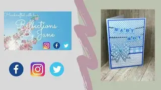 Lisa Horton Crafts|Baby boy card|Facebook live|Time lapse