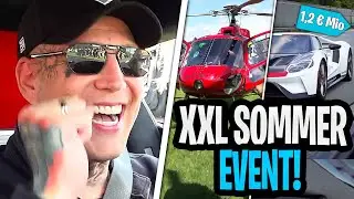 LIVE Helikopter FLUG! Monte FÄHRT 1,2 MILLIONEN Auto😱 XXL Sommer Stream | MontanaBlack IRL