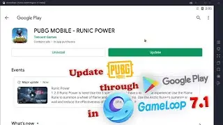 How to update PUBG MOBILE through play store in gameloop 7.1