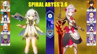 C0 Nahida Hyperbloom & C6 Noelle DPS | 3.6 SPIRAL ABYSS Floor 12 | Genshin Impact PS5