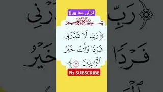 رب لا تذرنى فردا وانت خير الوارثين  #quranteacherusa #dua #rabbanadua