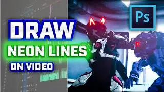 Draw NEON LINES on Video - AnimDessin2 - Photoshop Tutorial