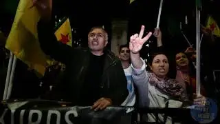 RiseUp4Rojava Protest - Whitehall London