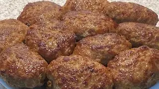 Котлеты по старому рецепту, простои рецепт настоящих котлет. Pirjoale dupa receta veche.
