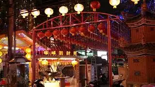 Night walk at Penang heritage  jetty