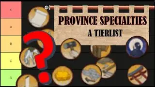 Tierlist Province Specialty - Shogun 2