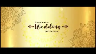 Golden English Traditional  Wedding WhatsApp status invitation Title Project free Download| Premiere