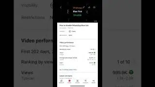 First time 1M views on YouTube