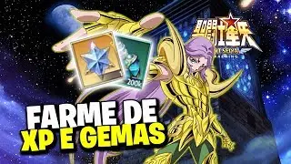 MELHOR MÉTODO DE FARM XP E GEMAS DE INVOCAÇÕES GRÁTIS - Saint Seiya : Awakening