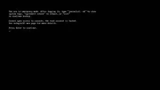 How to get your Linux system out of emergency mode