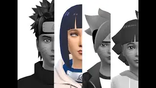 [Sims 4]  Create a sim - Hinata Uzumaki (With CC)
