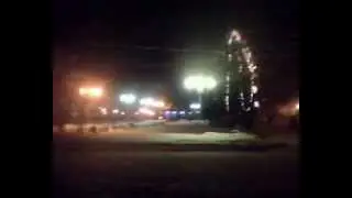 Новогодняя площадь в городе Дятлово