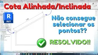 Cota Alinhada REVIT | Cota inclinada REVIT | Não consigo cotar parede inclinada no REVIT