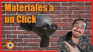🌑 ADDON para aplicar MATERIALES y TEXTURAS en Blender 2.9 Rapido y Sencillo