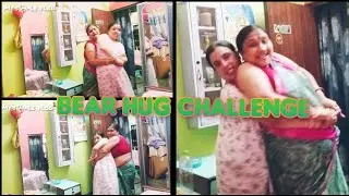 Bear Hug Challenge with Partner 🐻 Funny Hug Challenge With saree 