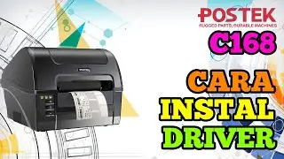 POSTEK C168 | Cara Instal Driver Printer Barcode