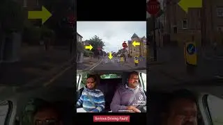 Watch This Learner Driver's Epic Stop Sign Fail! Can You Catch It?#drivingtestfail #drivingexam #car