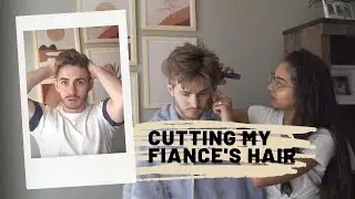 Cutting My Fiancé's Hair with a Beard Trimmer