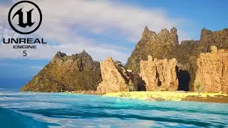 FROZEN 3 Ocean Cliff II Volcano mountains  II Unreal Engine 5 I Animation II 3D Animation