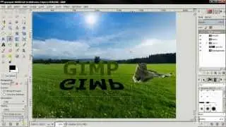 3D GIMP Text with Effects (shadow) - GIMP Tutorial