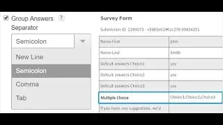 New Feature | Grouped Answers for Multiple Choice Fields