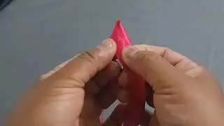 ideia com fita de cetim flor facil de fazer