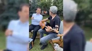 İBB Başkanı Ekrem İmamoğlu, sanatçı İlhan Eş ile birlikte türkü söyledi.