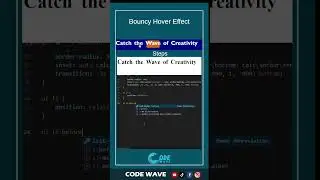 Bouncy Effect on Text #html #css #javascript #frontenddevelopment #frontend #csstricks #cssanimation