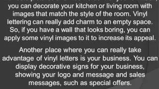 How to Decorate with Vinyl Lettering