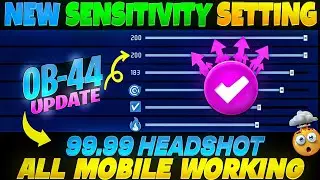 OB 44 AFTER UPDATE NEW SENSITIVITY SETTING IN FREE FIRE | AUTO HEADSHOT SETTING FREE FIRE | Malik ff