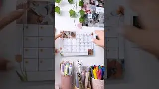 Make my mini calendar with me🧡💫 #asmr #desksetup #asmrsounds