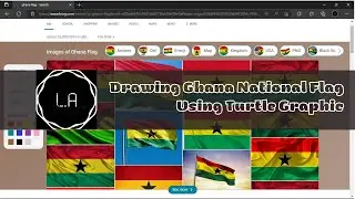How to code Ghana National Flag by using Turtle Graphic
