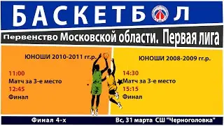 Баскетбол. Первенство Московской области. Первая лига. Финал 4-х