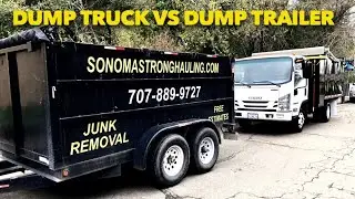 Isuzu Dump Truck Vs Dump Trailer  #isuzu #NPR  #dumptruck Dumptrailer