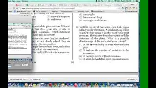 Question 22 Living Environment Regents January 2014