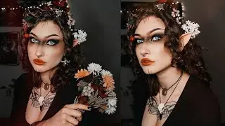 tribal dark forest elf makeup tutorial