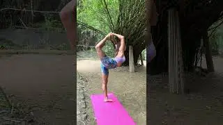 Standing Bow Pose | Chebyjane #shorts #yoga #flexibility