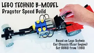 Lego Technic Car Chassis 8860 B-Model (Dragster) - Speed Build