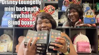 Unboxing Loungefly Disney mini backpack mystery box keychains