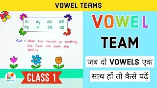 What are Vowel Teams? | Vowel Digraphs | जब दो Vowels एक साथ हो तो कैसे पढ़ें | ai ay ea ee ey ie oa