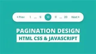 Pagination UI Design using HTML CSS & JavaScript  Fully Functional Pagination Design in JavaScript