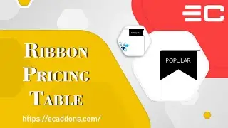 How To Create a Creative Pricing Table with Ribbon Elementor | EC Addons Elementor Tutorial