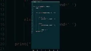 Pascal triangle pattern by using python in numbers 