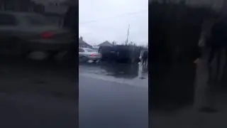 В Шахтах перевернулась «Газель» на проспекте Победа Революции