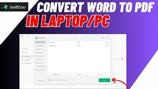 How To Convert Word To PDF In Laptop/PC/Computer | Step By Step Guide