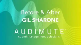 Audimute® - Before & After Acoustic Treatment - Gil Sharone's Studio