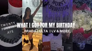 WHAT I GOT FOR MY BIRTHDAY HAUL  | PRADA , LV , ULTA ETC